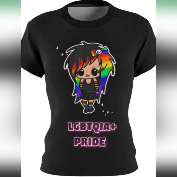 LGBTQIA+ Pride Women's Cut & Sew Tee - Picture 3 of 6
